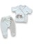 Romantik Çift Baykuş Nakışlı %100 Cotton Antibaakteriyel 5li Zıbın Takımı Hastane Çıkışı 2