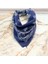 Lacivert Renk Içerisi Desenli Etnik Desenli %100 Koton Bandana 2