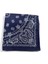 Lacivert Renk Içerisi Desenli Etnik Desenli %100 Koton Bandana 4
