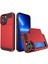 Iphone 14 Için 6.7 Inç Damla Geçirmez Telefon Kasası Pc+Tpu Çizilmeye Dayanıklı Cep Telefonu Kapağı Sürgülü Kart Yuvası-Kırmızı ile (Yurt Dışından) 1