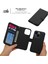 Iphone 14 Için Sıkıştırılabilir Tpu Geri Kılıf Çapraz Doku Cüzdan Stand Pu Deri Deri Şok Geçirmez Kapak Black (Yurt Dışından) 4