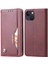 Iphone 14 Için 6,7 Inç Çizik Dirençli Manyetik Otomatik Emici Deri Kapak Standı Cüzdan Tam Koruma Telefonu Kasa Kırmızısı (Yurt Dışından) 1