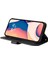 Iphone 14 Pro Max Için Max 6.7 Inç Ağaç Desen Dekoru Dekor Telefon Damla Geçirmez Kılıf Çizgileri Baskılı Pu Deri Deri Touch Cüzdan Stand Kapağı Strap-Black (Yurt Dışından) 4