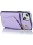 Iphone 14 Için Ring Kickstand Case Plus Fermuar Cüzdanı Pu Deri Kaplamalı Tpu Cep Telefonu Kapak Morası (Yurt Dışından) 2