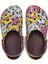 Classic Retro Floral Clog - Dark Cherry/multi Navy 208954-6WF 2