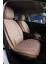 Fiat Egea Cross Uyumlu Lüks Deri Oto Koltuk Kılıfı Ön/arka Set (Asya Seri) Bej 1