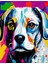 Renkli Baskılı Sayılarla Boyama Hobi Seti Çerçeveli 50 x 65 cm Masum Köpek 1