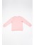 Kız Çocuk Pembe Uzun Kollu Kuş Nakış Detaylı Kışlık Sweatshirt 2
