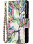 Stand Özellik Deseni Baskı Fermuar Cüzdanı Bookstyle Manyetik Flip Kılıf Kapağı, Xiaomi Redmi Için Bilek Kayışı ile Not 10 5g/poco M3 Pro 5g/4g-Renkli Ağaç (Yurt Dışından) 4