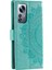 Xiaomi 12 5G/12X 5G/12S 5g Baskılı Mandala Çiçek Flip Telefon Kapağı Pu Deri Cüzdan Stand Şok Yeşil Koruyucu Kılıf Strap-Green (Yurt Dışından) 3