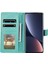 Xiaomi 12 5G/12X 5G/12S 5g Baskılı Mandala Çiçek Flip Telefon Kapağı Pu Deri Cüzdan Stand Şok Yeşil Koruyucu Kılıf Strap-Green (Yurt Dışından) 4