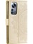 Xiaomi 12 Pro 5g /12S Pro 5g /12 Pro (Boyut) 5g Baskılı Mandala Pot Deri Deri Deri Şok Geçirmez Kapak Standı Tpu Iç Kabuk Strap-Gold (Yurt Dışından) 3