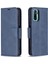 Pu Deri Şık Cüzdan Tasarım Akıllı Telefon Kasası Xiaomi Redmi Note 10 4g/not 10S/POCO M5S 4g-Blue (Yurt Dışından) 1