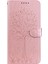 Baskılı Elk ve Ağaç Deseni Cüzdan Deri Deri Telefon Kılıfı Xiaomi Redmi Için Stand Standı Kabuğu Note 10 Lite-Pink (Yurt Dışından) 2