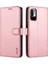 Çok Yönlü Koruma Cüzdan Tasarımı Pu Deri Telefon Standı Kapak Kapağı Kılıfı Xiaomi Redmi Note 10 5g/poco M3 Pro 4g/poco M3 Pro 5g-Rose Altın (Yurt Dışından) 1