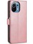 Cüzdan Deri Manyetik Kapanma Folio Flip Stant Standı Kapağı Xiaomi Mi 11 Lite 4g /5g /11 Lite 5g Ne-Rose Altın (Yurt Dışından) 4
