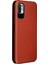 Karbon Fiber Doku Xiaomi Redmi Için Kart Yuvası ve Halka Kayışı ile Otomatik Absorlanmış Deri Kılıf Not 10 5g/poco M3 Pro 4g/5g-Orange (Yurt Dışından) 3