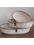 3'lü Oval Hasır Sepet Düzenleyici Organizer Dekorasyon HEDIYELIK-31X18X5/26X16X5/22X15X5 1
