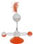 CLZ205 Vantuzlu Komik Dönen Kedi Oyuncağı 17 Cm*18-30 cm Turuncu 1