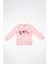 Kız Bebek Uzun Kollu Kuş Nakışlı Sweatshirt 1