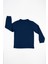 Erkek Bebek Polo Yaka Lacivert Sweatshirt 2