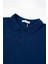 Erkek Bebek Polo Yaka Lacivert Sweatshirt 3