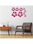 DUVAR ÇIKARTMA STICKER DEKORATİF DUVAR KAĞIDI,SÜS İKİ ADET PEMBE ÇİÇEKLİ PVC 48X33X0,5CM 4