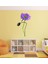 DUVAR ÇIKARTMA STICKER DEKORATİF DUVAR KAĞIDI,SÜS İKİ ADET MOR ÇİÇEKLİ PVC 70X50X0,5CM 4
