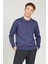 ALTINYILDIZ CLASSICS Erkek İndigo Standart Fit Normal Kesim Polo Yaka Triko Kazak 3