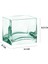 Dekoratif Yeşil Cam Mumluk 8 x 8,5 x 10 cm 2