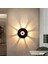 Dekoratif Işık Desenli 7 Watt LED Armatür, 3000K Gün Işığı, İç ve Dış Mekan Modern ve Şık LED Aplik 4