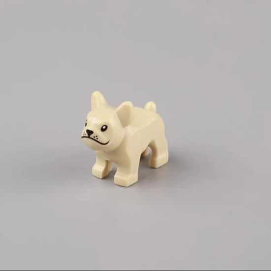 Sourcingasia Moc Hayvan Fransız Bulldog Köpek Yapı Taşları Mini Aksiyon Figürü Oyuncakları (Yurt Dışından)