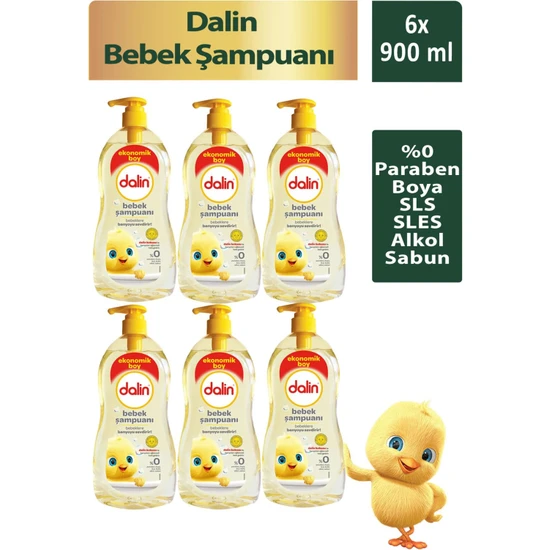 Dalin Bebek Şampuanı 900ML x 6 Adet
