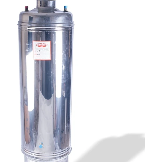 Paslanmaz Termosifon basınçlı Katı Yakıt Soba Boyu :110 cm üst kazanı,  Banyo Sobası  üst kazanı