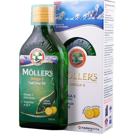 Möller's Limon Aromalı Omega-3 Balık Yağı 250 ml