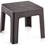 Holiday Monoblok Rattan Sehpa | Bahçe & Balkon & Şezlong Sehpası