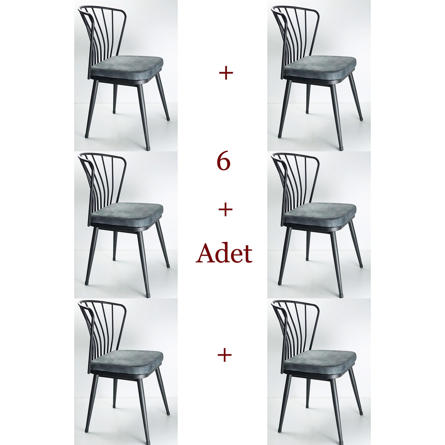 Tasarım Mobilyacım Omega Sandalye 6 Adet Gri Fiyatı Tasarım Mobilyacım Omega Sandalye 6 Adet Gri Fiyatı