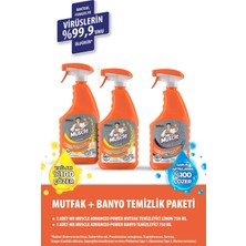 Mr Muscle Virüslere Karşı %99,9 Etkili Mutfak ve Banyo Temizlik Seti