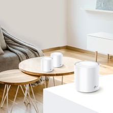 TP-Link Deco X60(1-pack), AX5400 Mbps, 1 GHz Dört Çekirdekli CPU, WPA3, OFDMA ve MU-MIMO, 150 Cihaza Kadar Bağlantı,  270 m²'ye Kadar Kapsama, Mobil Uygulama ile Kolay Kurulum, Wi-Fi 6 Mesh Sistemi