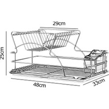 Tekno-tel 2 Katlı Bulaşıklık Mat Siyah KB009