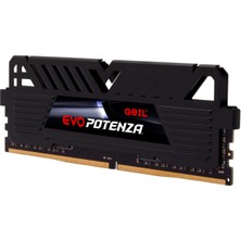 Geıl Evo Potenza-Amd Ryzen  8GB 3000MHz 1.2V CL16 Gamıng Pc Ram Black GAPB48GB3000C16ASC