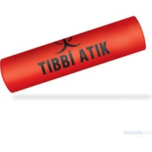 İlka Tıbbi Atık Çöp Torbası Orta Boy 55X60 cm Kırmızı 20'li (1 Koli) 100 Mikron