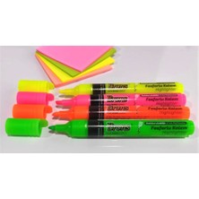 Brons Doldurulabilir Fosforlu Kalem 4 Renk Set