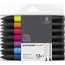 Winsor & Newton Brushmarker Vibrant Tones 12+1 Set