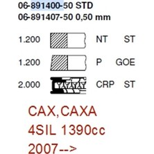 HY Segman VW7650A-STD(06-891400-50) - CAP 76,51  1,2*1,2*2 - Audi - A3 1.4 TFSI 2007-2012,Octavia 1.4 TSI 2008-->,Yeti 1.4 TSI 2010-->,Superb 1.4 TSI 2008-->,Jetta IV 1.4 TSI 2011-->