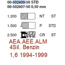 HY Segman VW7650B-0.50(06-502807-50) - CAP 77,01  1,2*1,5*2,5 - Skoda - OCTAVIA I 1.6 09/96-09/04,CADDY II 1.4/1,6 1995-->, GOLF IV 1.6 2001-2005,POLO 1.4/1,6 1994-->,VENTO 1.6 1992-1998