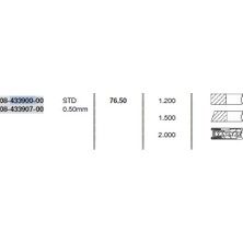 HY Segman VW7650F-0.50(06-891607-50) - CAP 77,01  1,2*1,5*2 - Audi -  IBIZA IV 1.4 TSI 06/09-->,GOLF V/VI 1.4 TSI 2005-->,JETTA III/IV 2006-2011,PASSAT 1.4 TSI 11/12-12/14 ,POLO 1.4 GTI 05/10-->,TIGUA