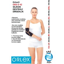 Orlex Orlex® Orx-D 42 Silikon Destekli Dirseklik (Sportif Aktivitelerde ve Sonrasında Koruma Sağlar.)