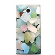 Onadair Vestel Venus 5.0X Cam Cakil Taslari Desenli Kılıf