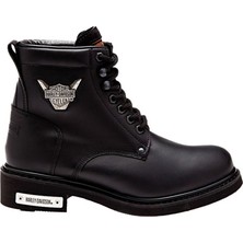 Harley Davidson Gibson Erkek Bot Black - Yağlı Deri